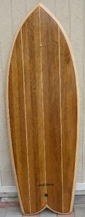 5'6" FAST LUCY FISH Wood Surfboard Kit