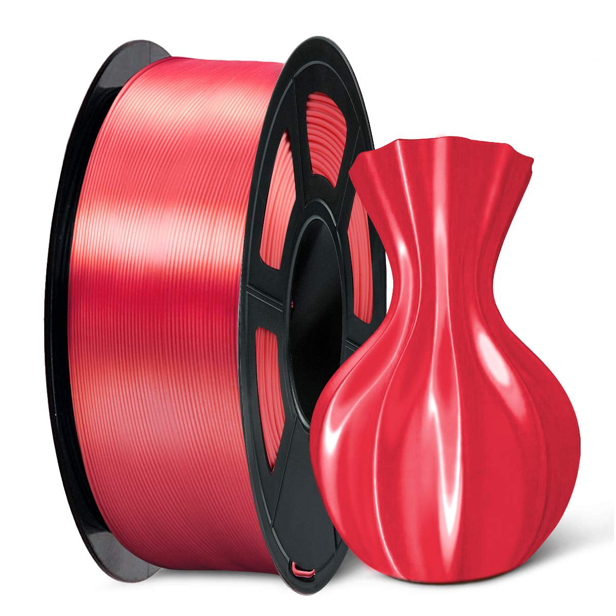 1KG 2.2 LBS Spool Shiny Metallic PLA Silk Filament Silk Candy Dandy 3D Printer Filament SUNLU PLA Filament 1.75mm 