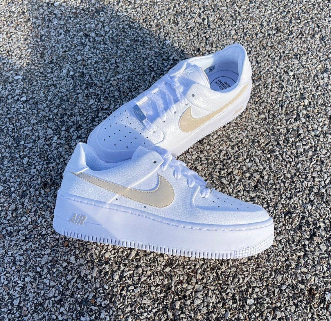 tan nike air force 1 sage low