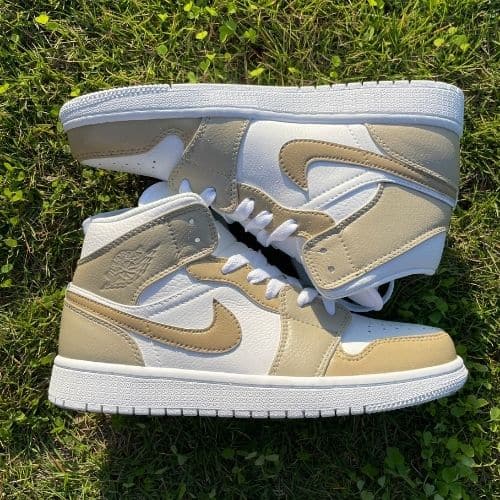 nike air jordan 1 mid cream