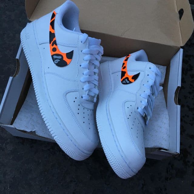 bape air force 1 orange