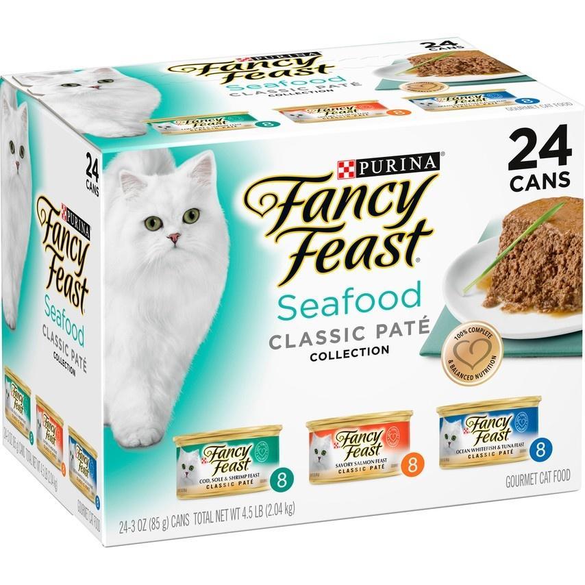 fancy feast classic seafood feast variety pack