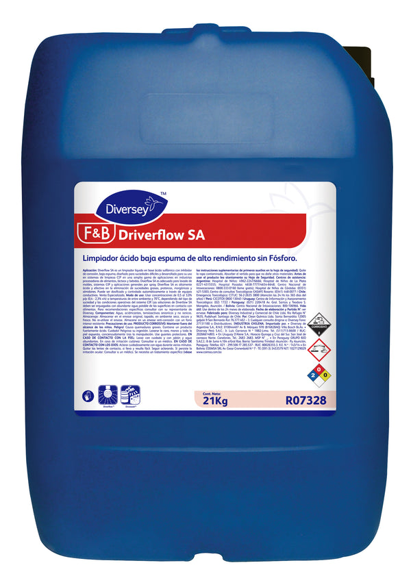 Detergente Ácido Diverflow SA (21 kg)