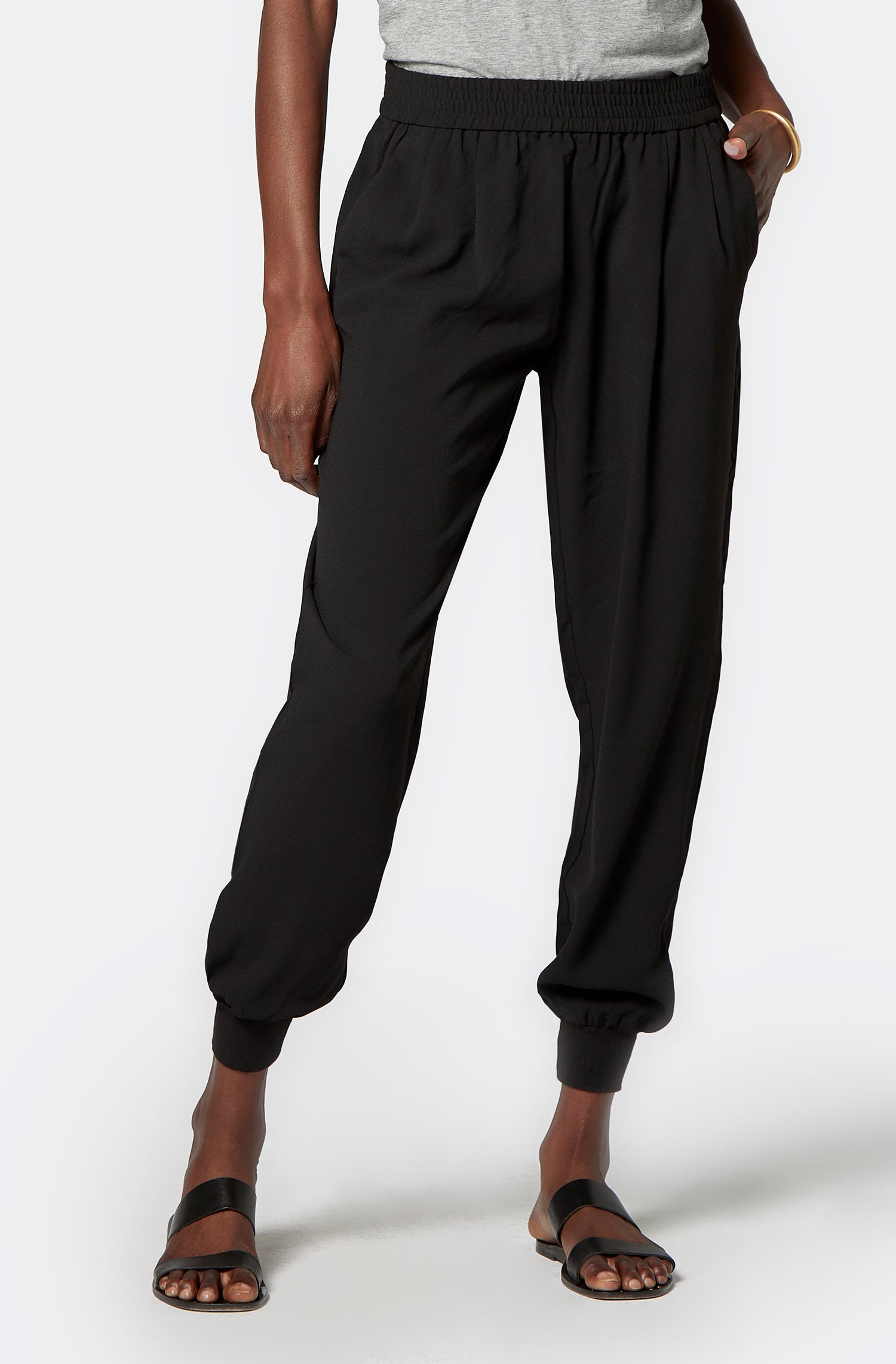 Women's Black Polyester Mariner Pant – Joie
