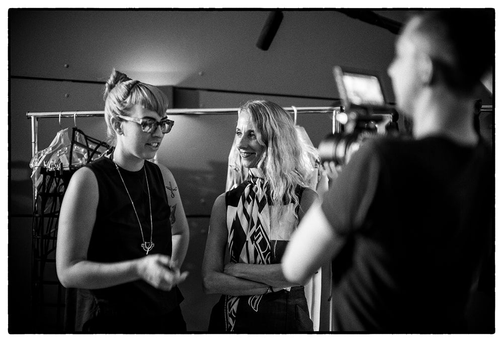 Backstage at Chromat Behind The Scenes Fashion Show