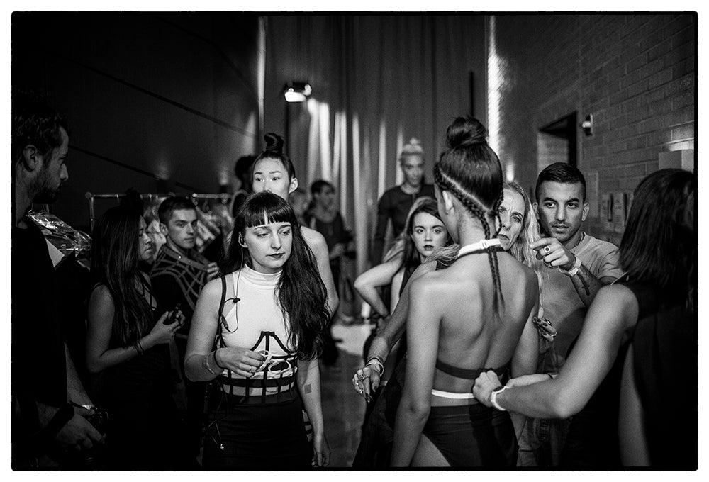 Backstage at Chromat Behind The Scenes Fashion Show