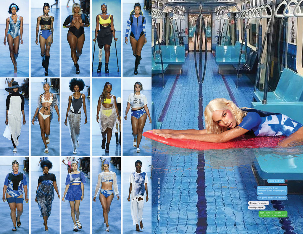 Chromat AW19 Climatic Zine Page 9 - swim runway NYFW fashion week fun cool fashion models runway 