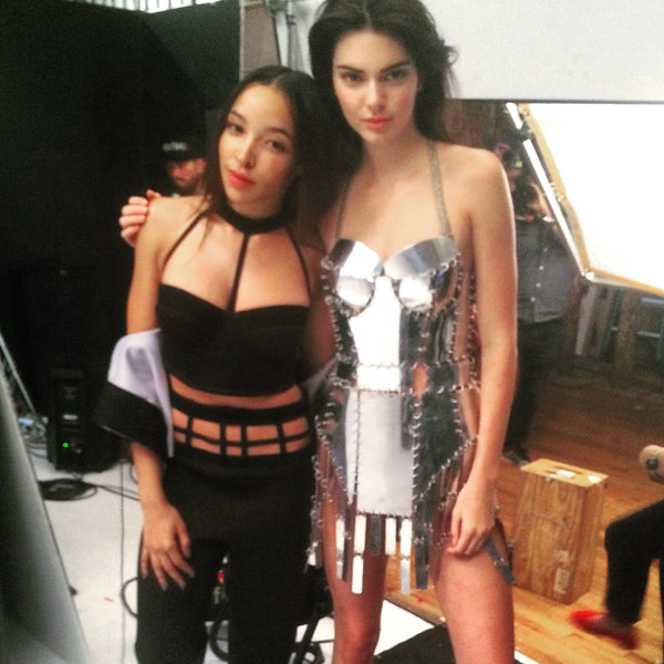 Tinashe and Kendall on Vogue Set