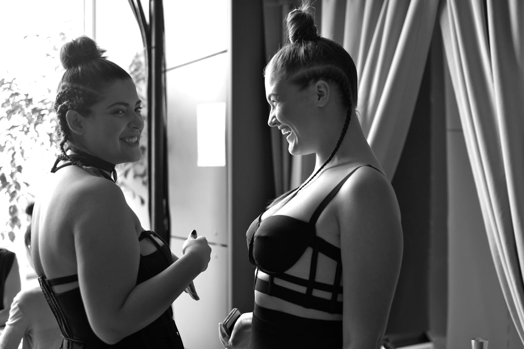 Backstage at Chromat Behind The Scenes Fashion Show