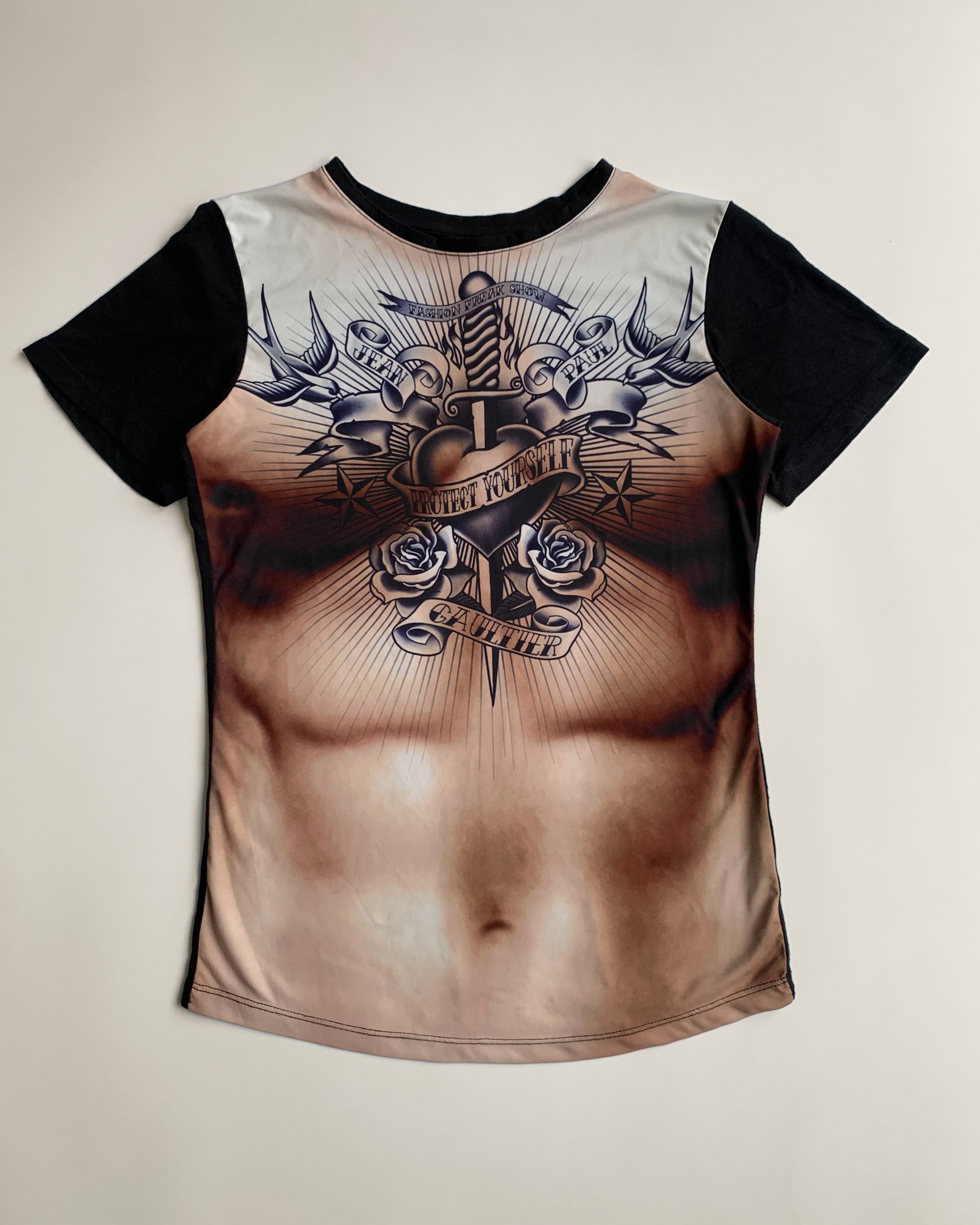 Jean Paul Gaultier SS19 Fashion Freak Show Tattoo Tee – firstfinal