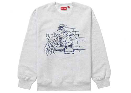 Supreme Dice Crewneck Ash Gray – THE GARDEN