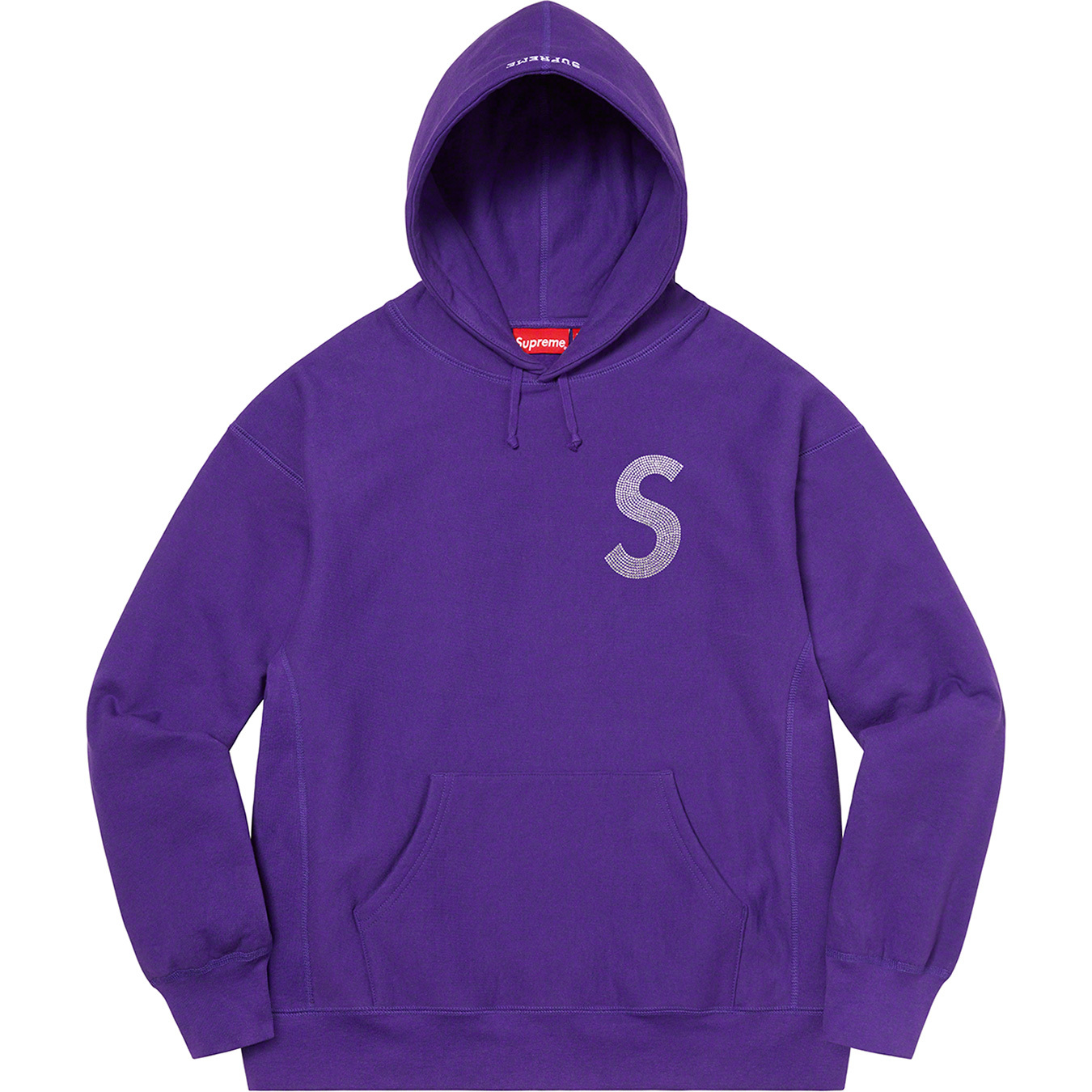 Supreme Swarovski S Logo Hooded Sweatshirt Purple – THE GARDEN
