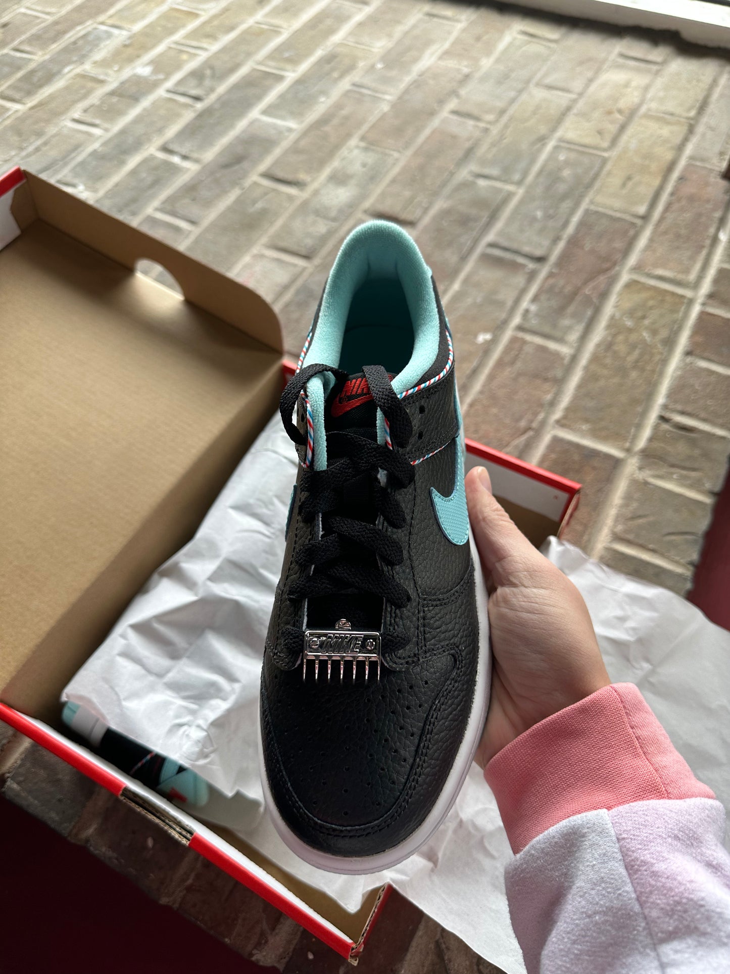 Nike Dunk Low SE Barber Shop Black (GS)