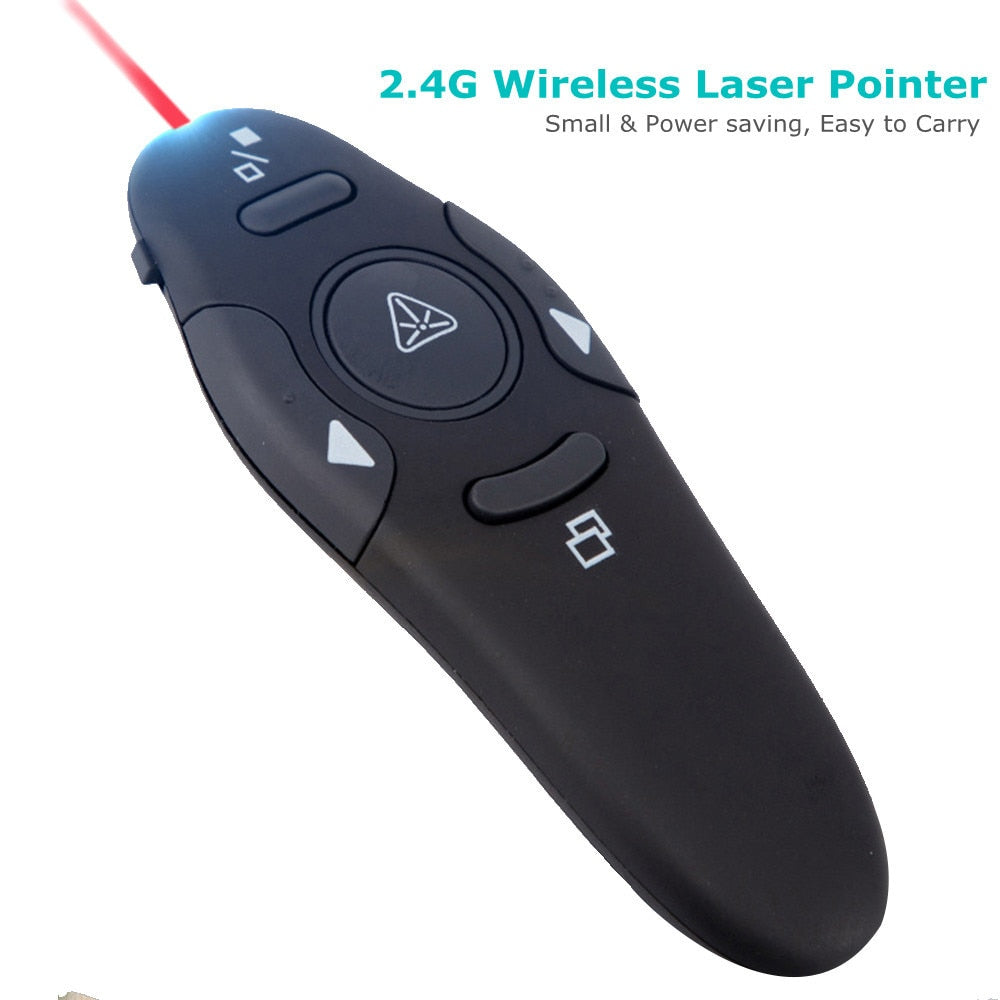 US RED Laser Pointer USB Wireless Remote Control Click PPT Presentation Lecture+ 