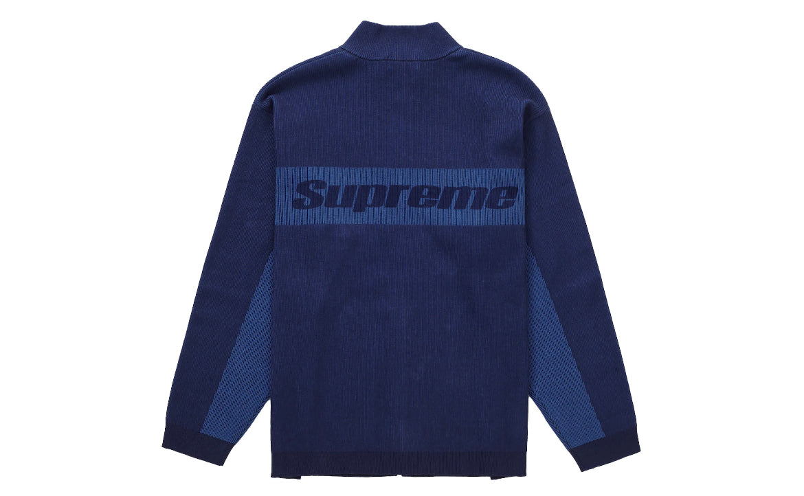 正規 supreme22fw 2-tone ribbed zip up sweater - ブルゾン