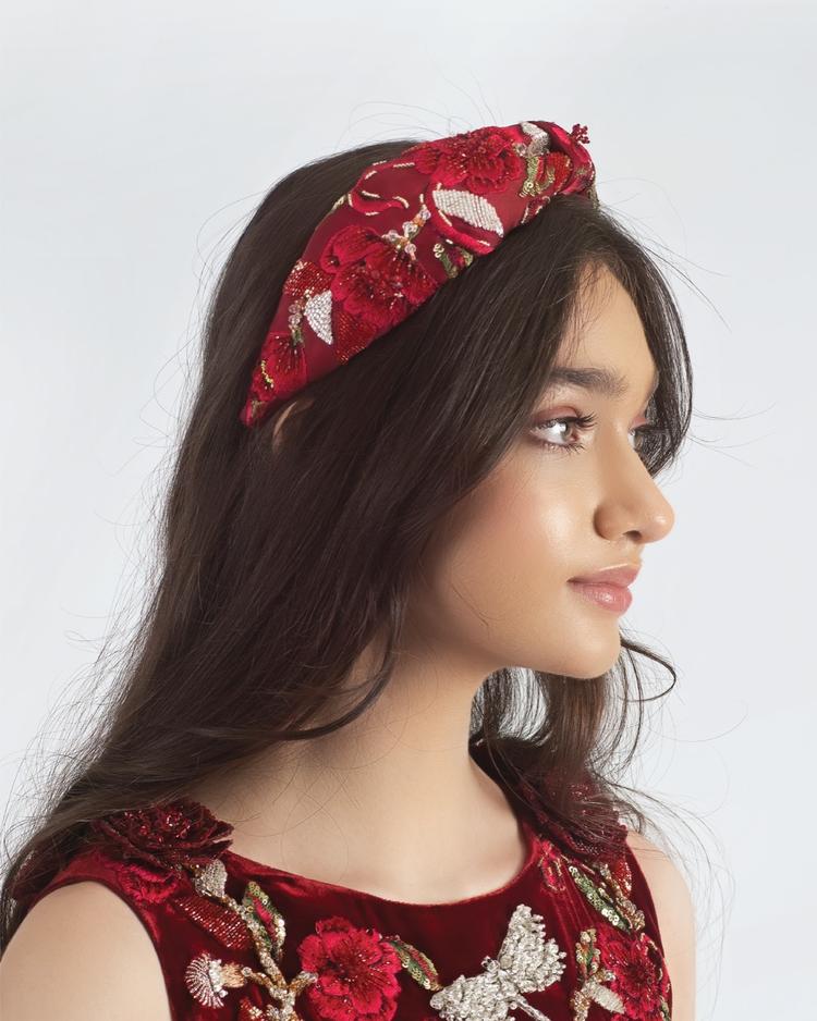 Rosen Headband (Red) Maison Ava - India