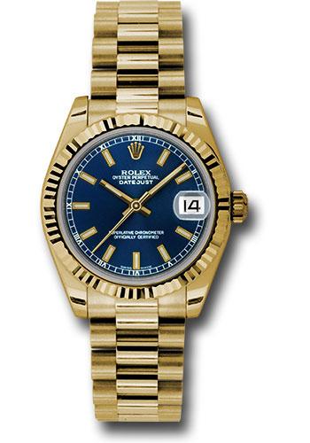 datejust yellow gold met presidential bracelet