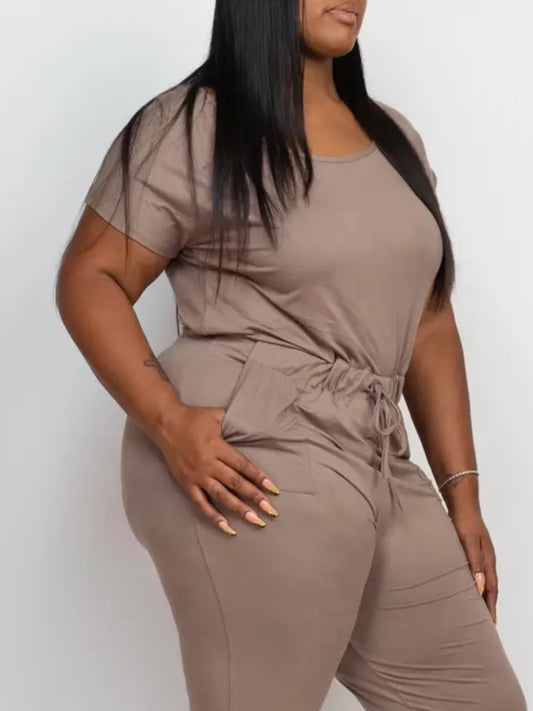 Plus Stretch Jersey Jumpsuit