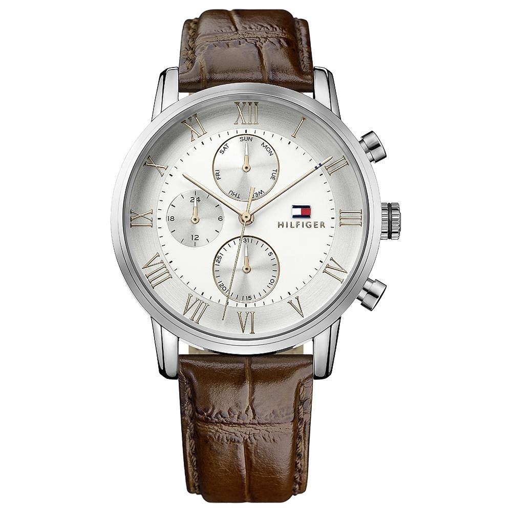 snemand Cirkus fordomme Tommy Hilfiger Chronograph Silver Dial Men's Watch 1791400 – The Watches  Men & CO
