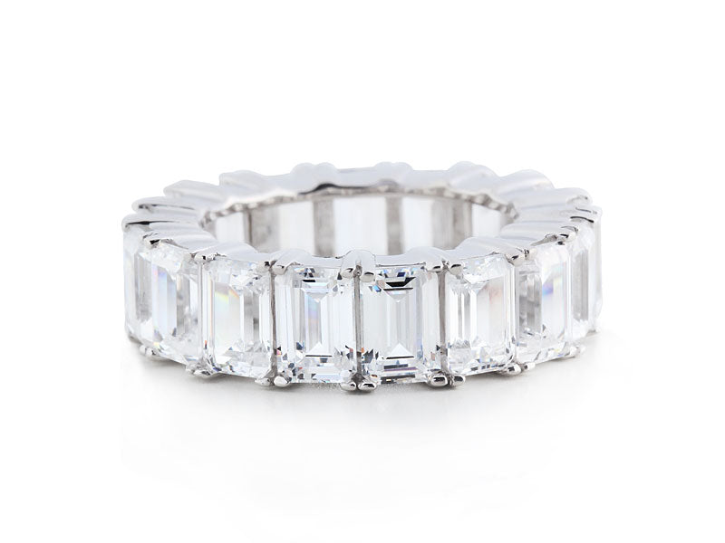 wide baguette diamond band