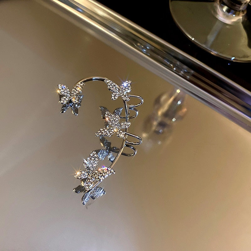 Butterfly Cuff Clip Earrings