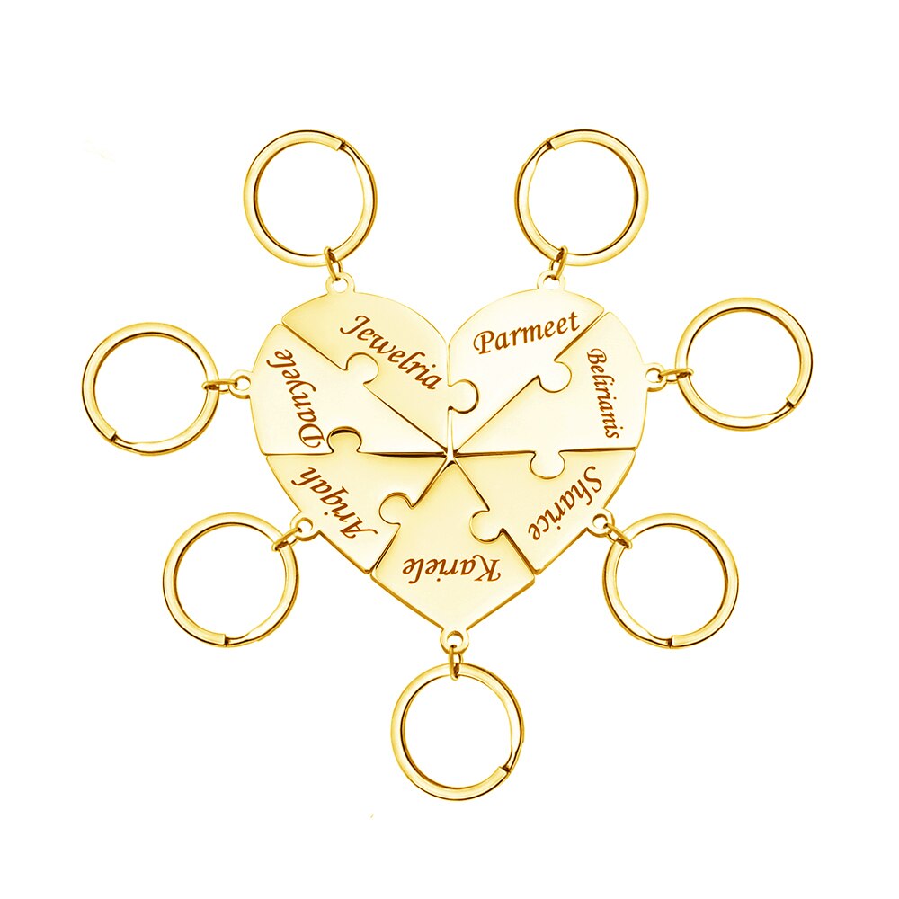 Personalized Puzzle Heart Necklace