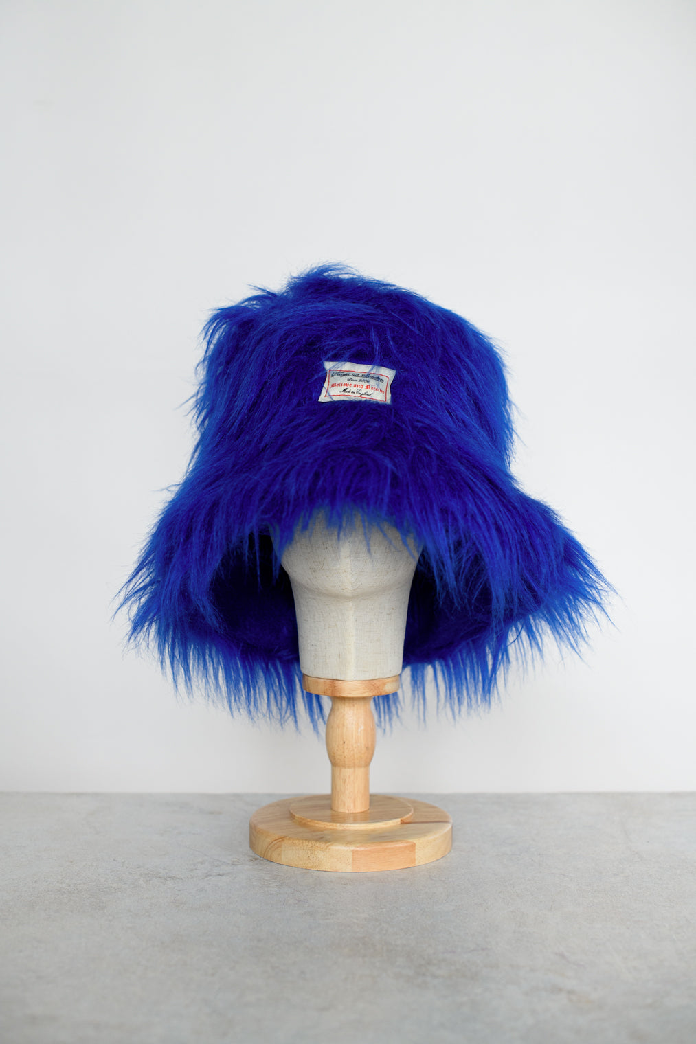 royal blue fur hat