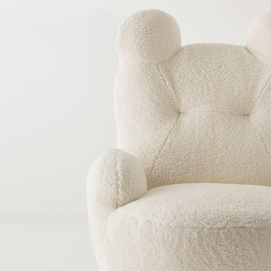 teddy white chair