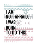 I Am Not Afraid Youth Jersey Short Sleeve V Neck Tee