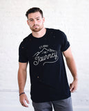 IT'S ABOUT THE JOURNEY Unisex Black Vintage Distressed Tee