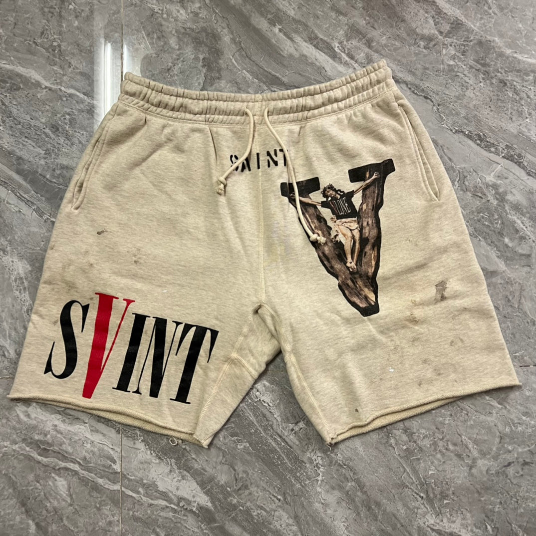 22ss Saint Michael×Vlone コラボショートパンツ smcint.com