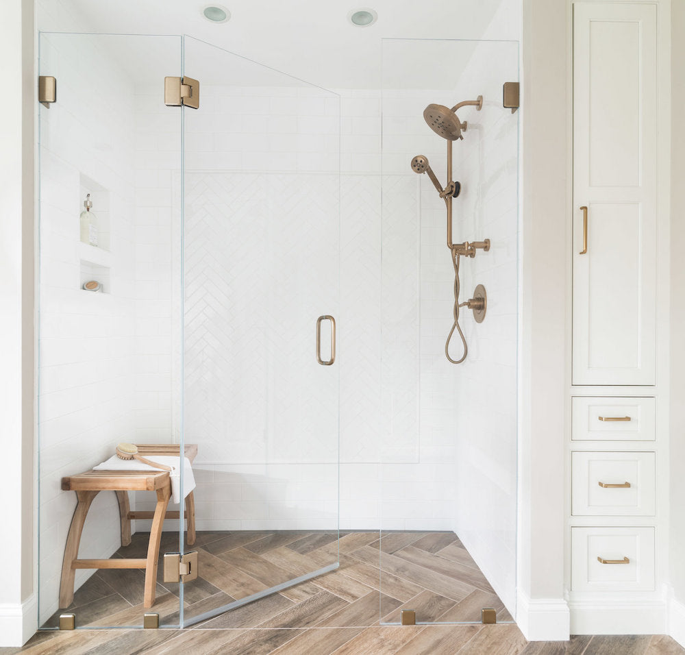 Bathroom Shower Remodel with Built-in Niches