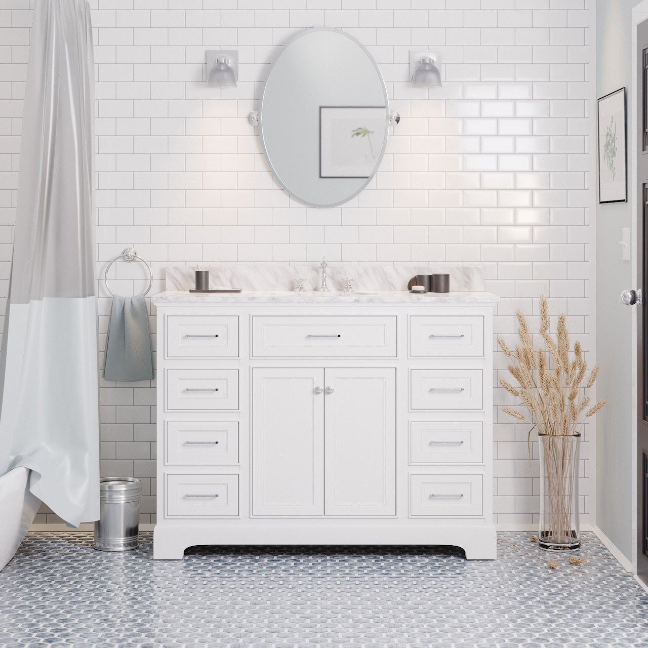 mirror and cabinet bathroom