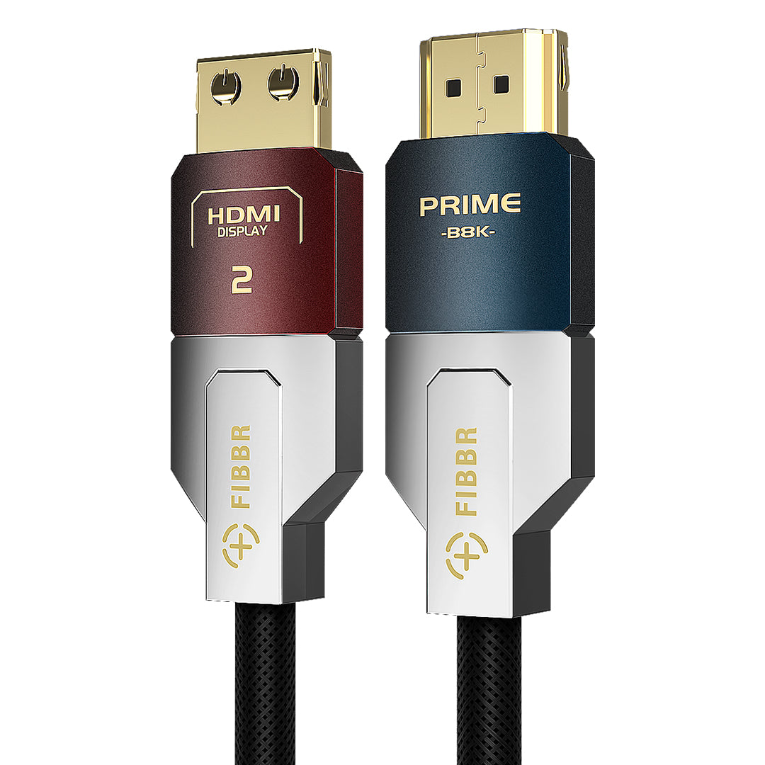 FIBBR 8K HDMI 2.1 Cable, 48Gbps Certified Ultra High Speed HDMI Cable FibbrCable