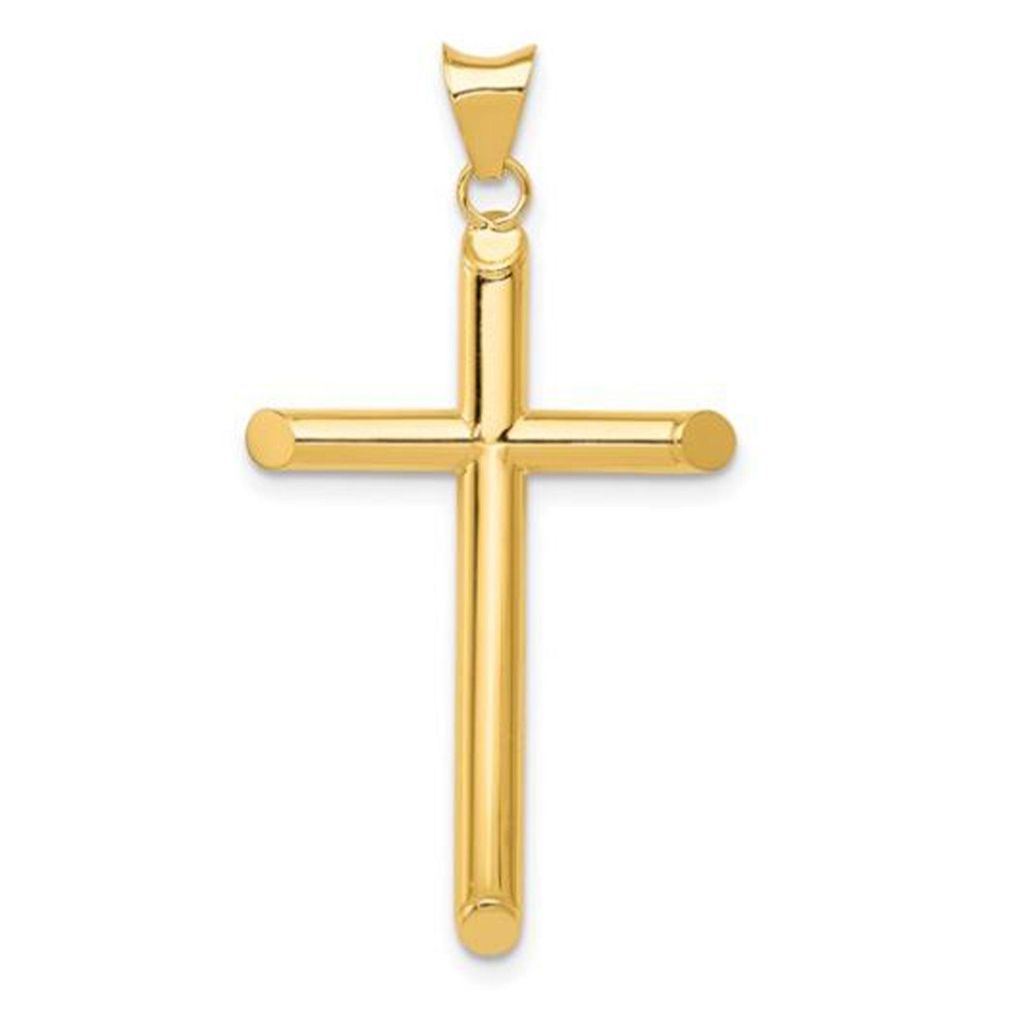 14kt gold cross charm