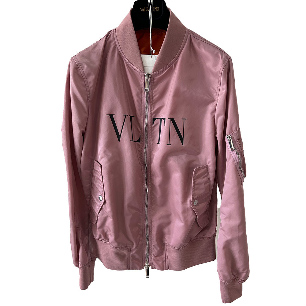 最も信頼できる 美品 ヴァレンティノ VLTN ブルゾン MA-1 ピンク 46