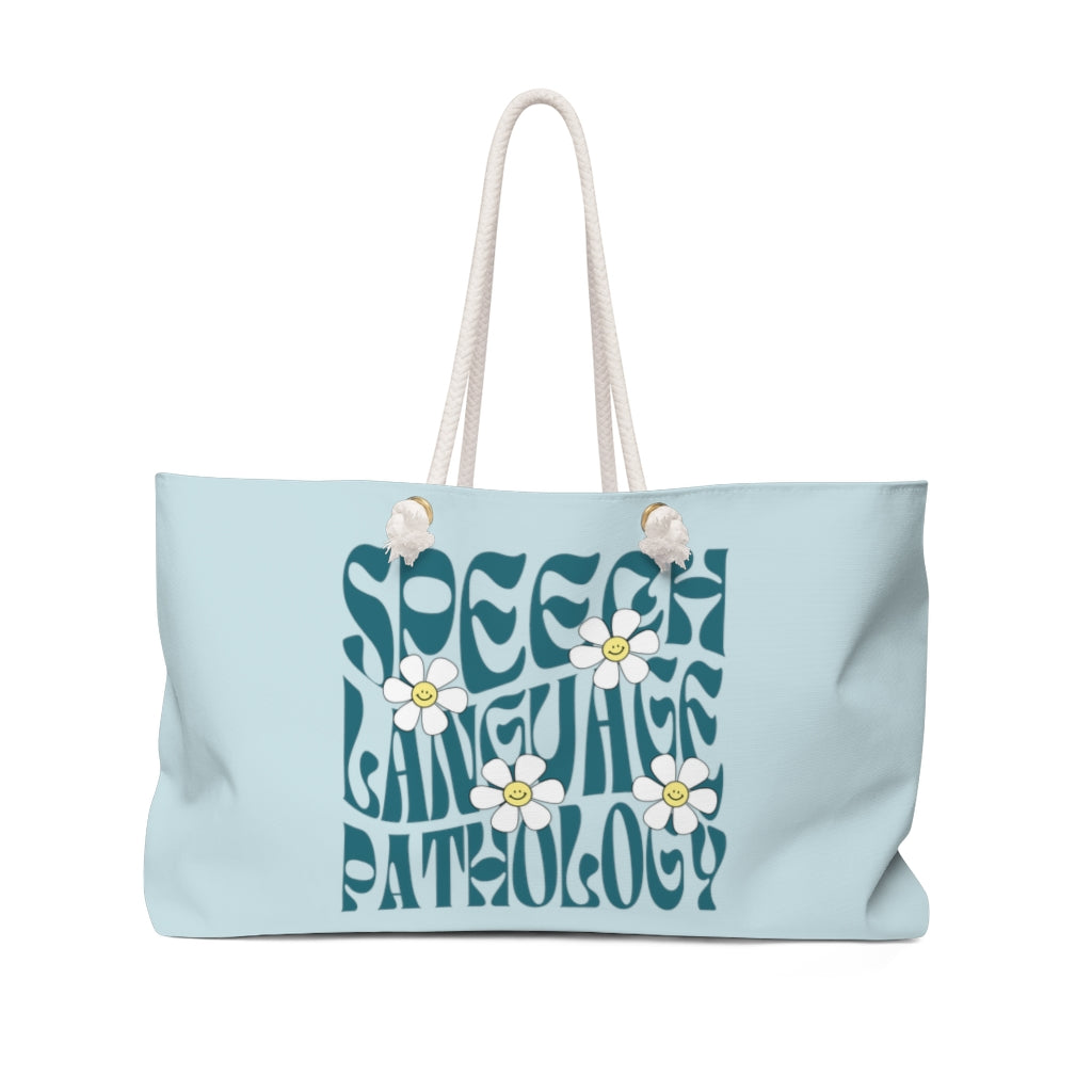 Speech Language Pathology Daisy Oversized Therapy Tote