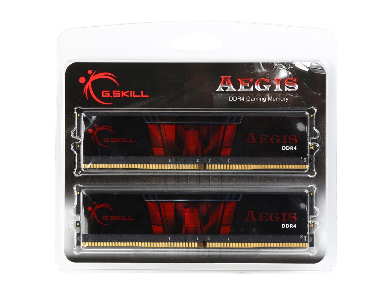 G.SKILL Aegis 16GB (2 x 8GB) DDR4 2133 (PC4 17000) Desktop Memory Model F4-2133C15D-16GIS