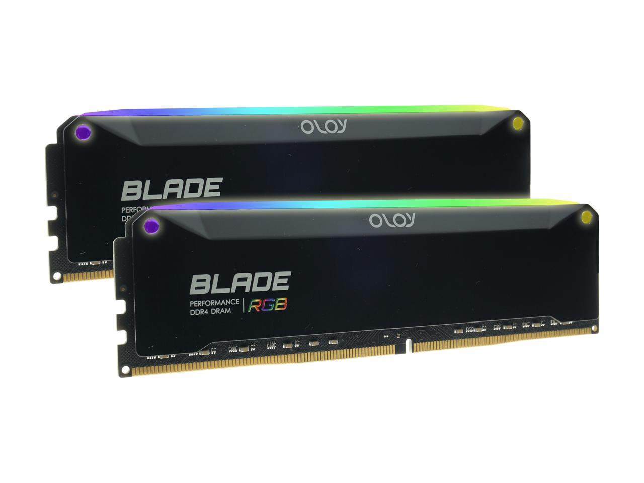 OLOy Blade RGB 64GB (2 x 32GB) DDR4 3600 (PC4 28800) Desktop Memory Model ND4U3236181BRPDE