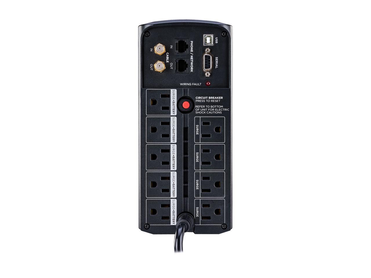 CyberPower Intelligent LCD UPS CP1000AVRLCD 1000 VA 600 Watts 9 Outlets UPS