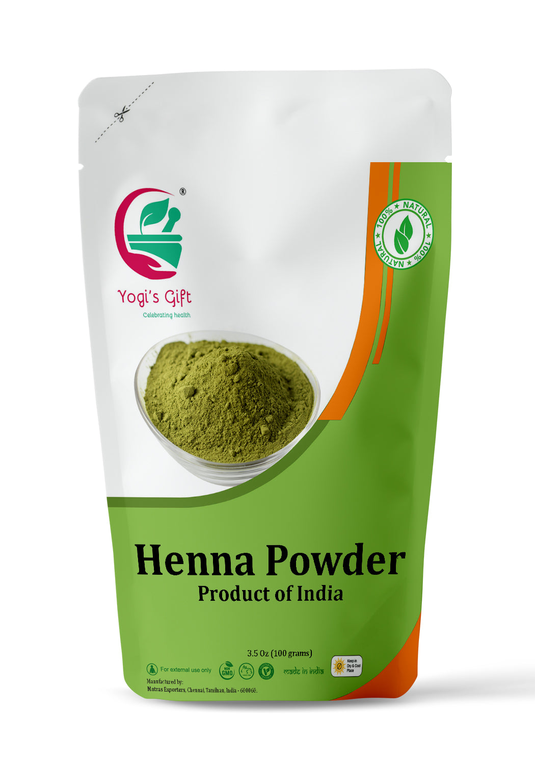 Yogi's Gift Organic Henna Powder | 100% Natural Henna hair dye | Lawso –  Yogi's Gift