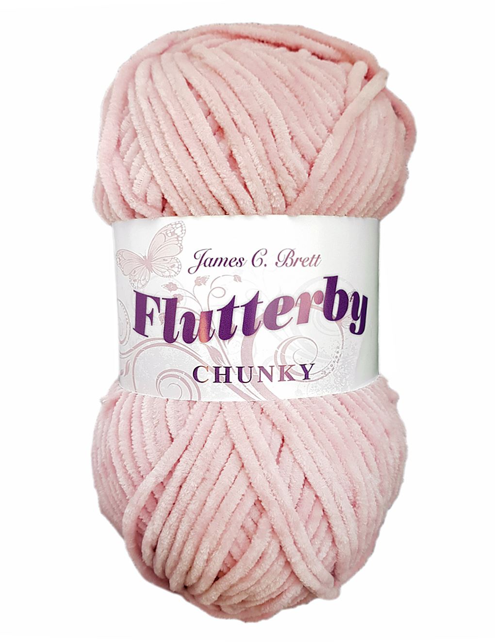 James C Brett Flutterby Chunky B34 Chenille Yarn 100g