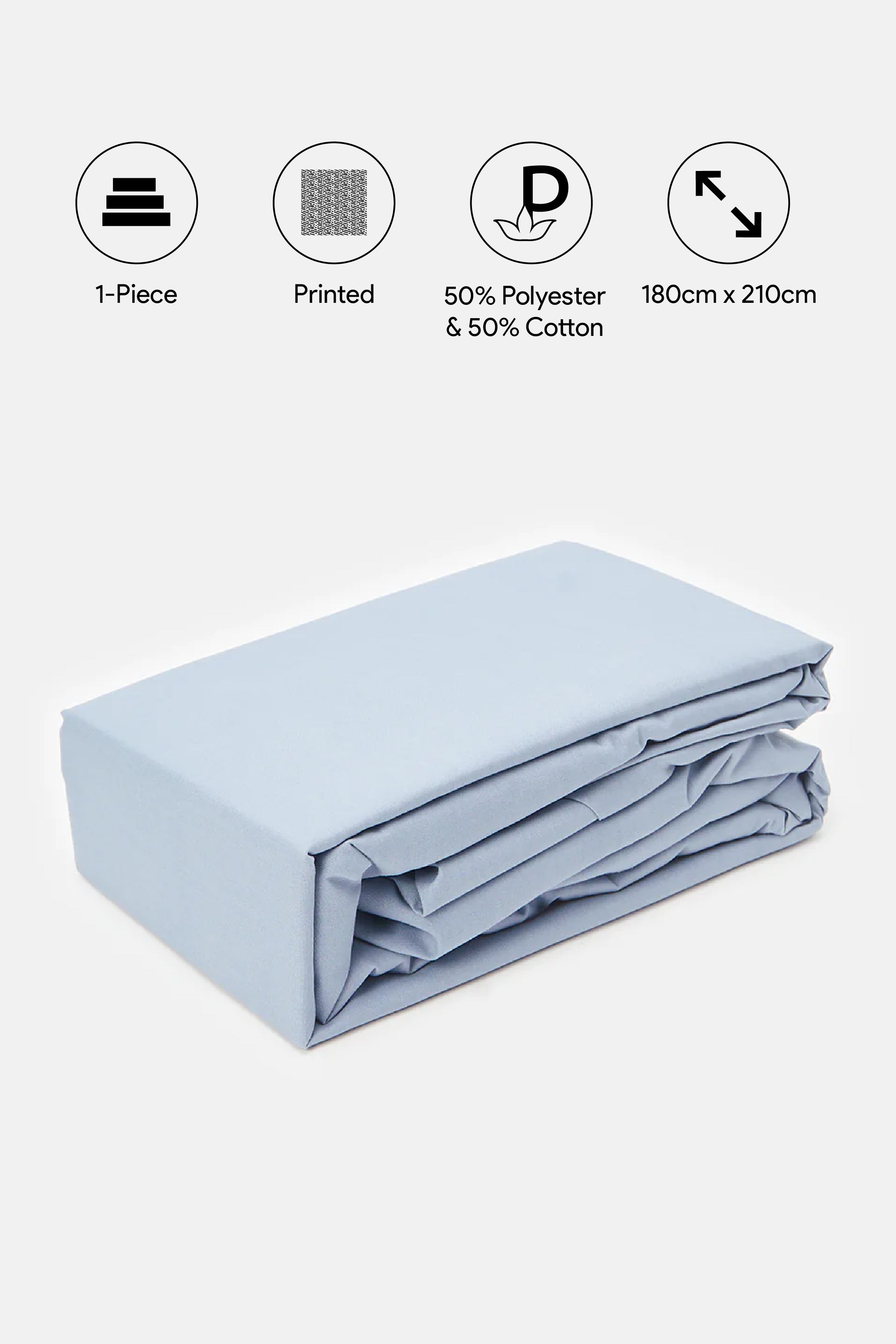 

Blue Fitted Sheet (King Size)