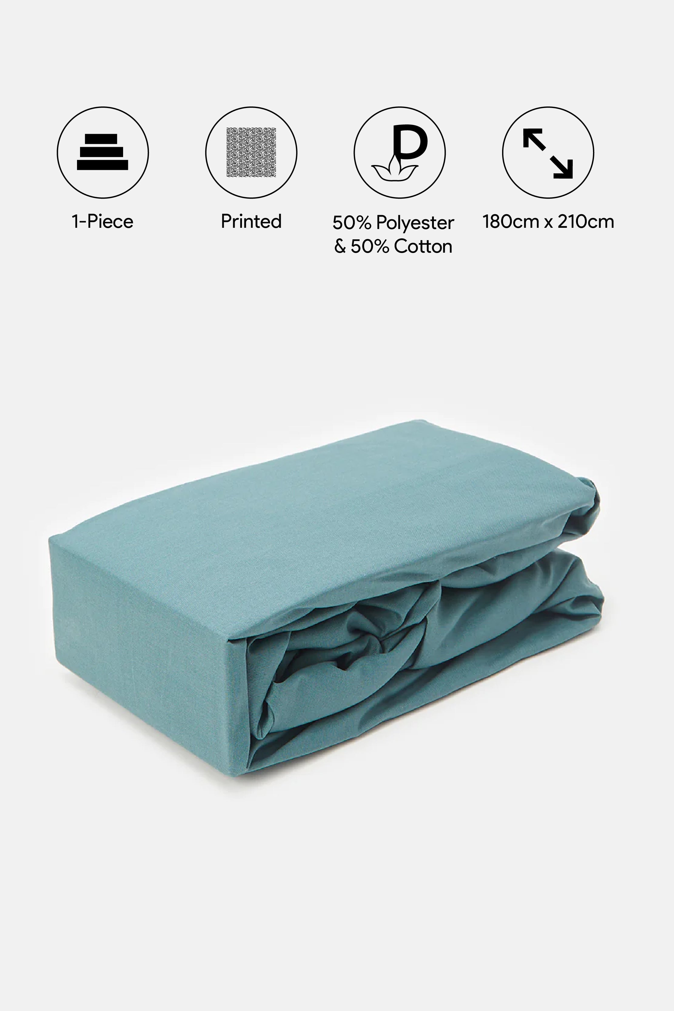 

Green Fitted Sheet (King Size)