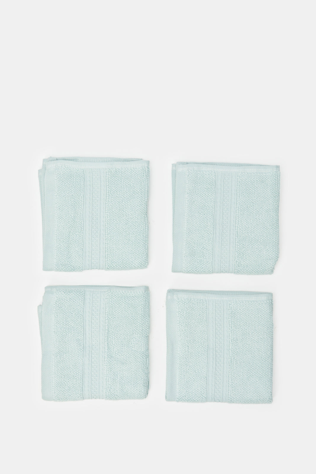 

Mint Textured Cotton Face Towel Set (4 Piece)