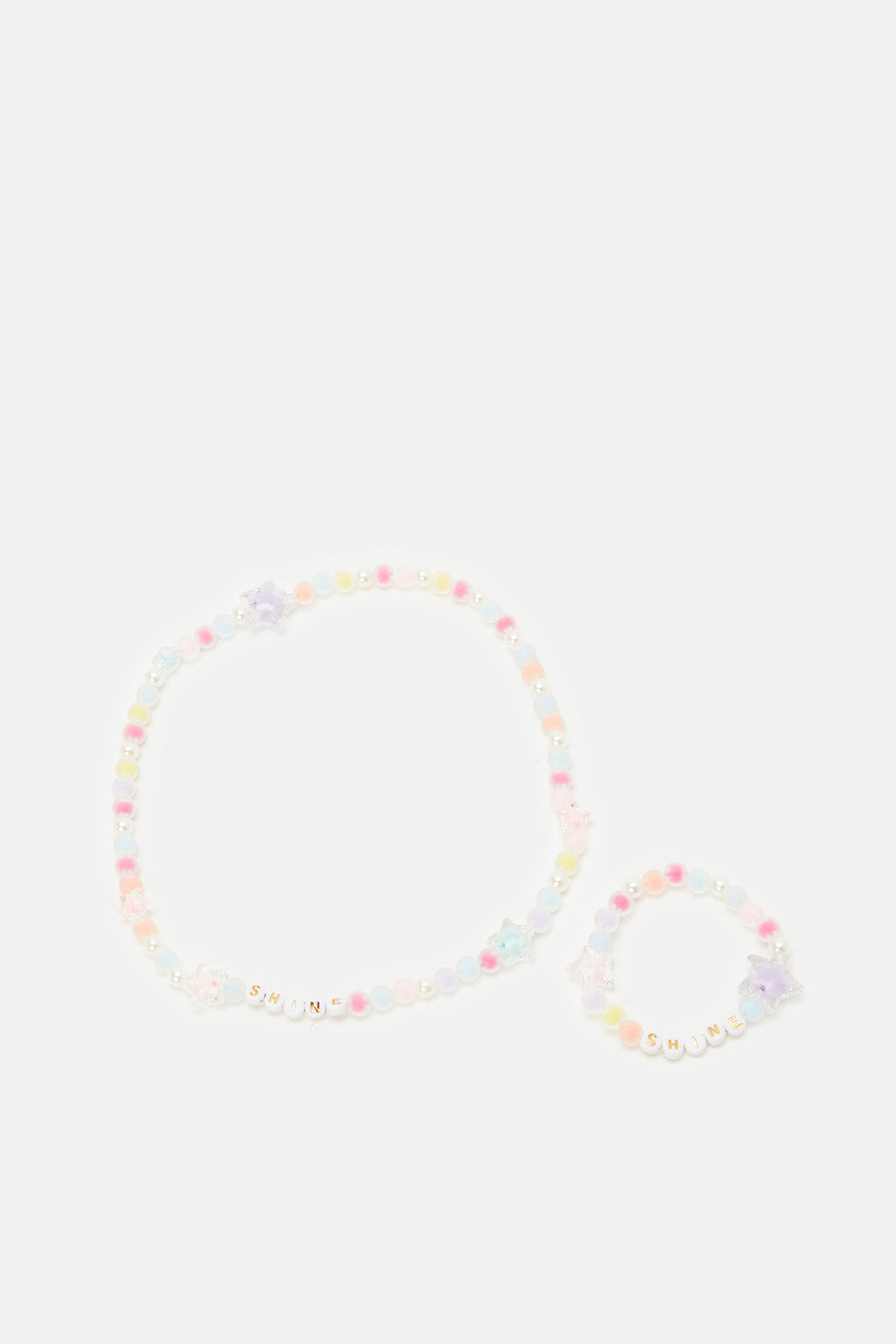 

Girls Assorted Embellished Bracelet And Necklace Set (2 Piece)