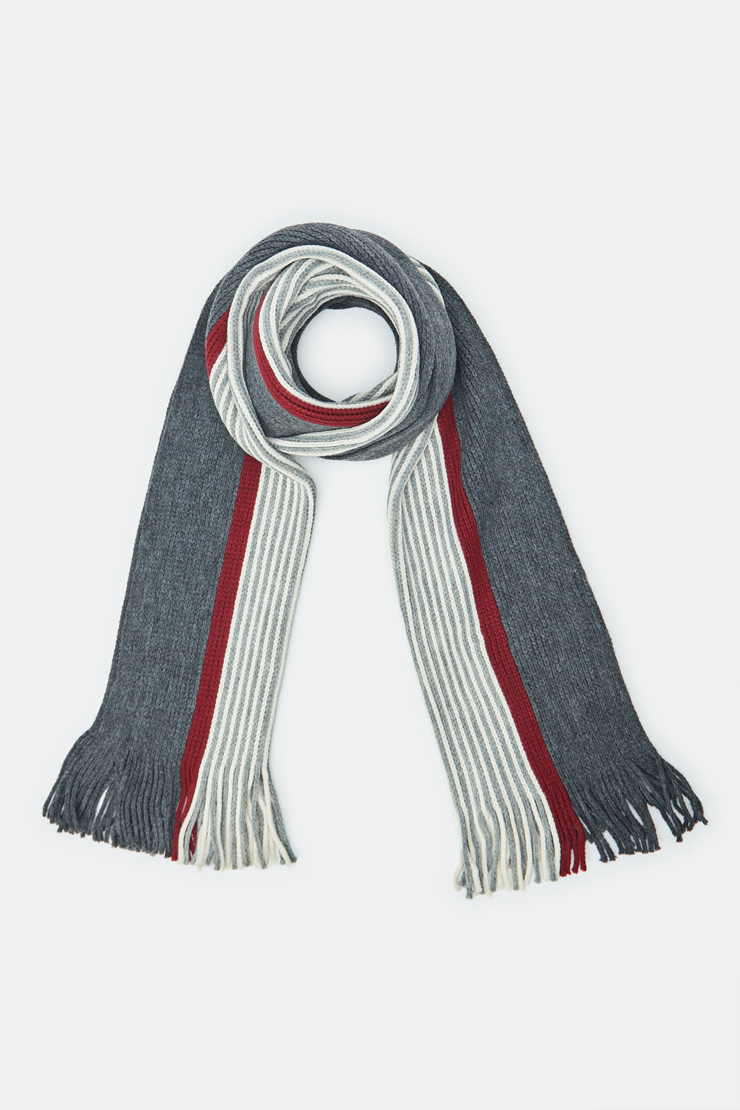 

Men Grey Single Classic Scarf