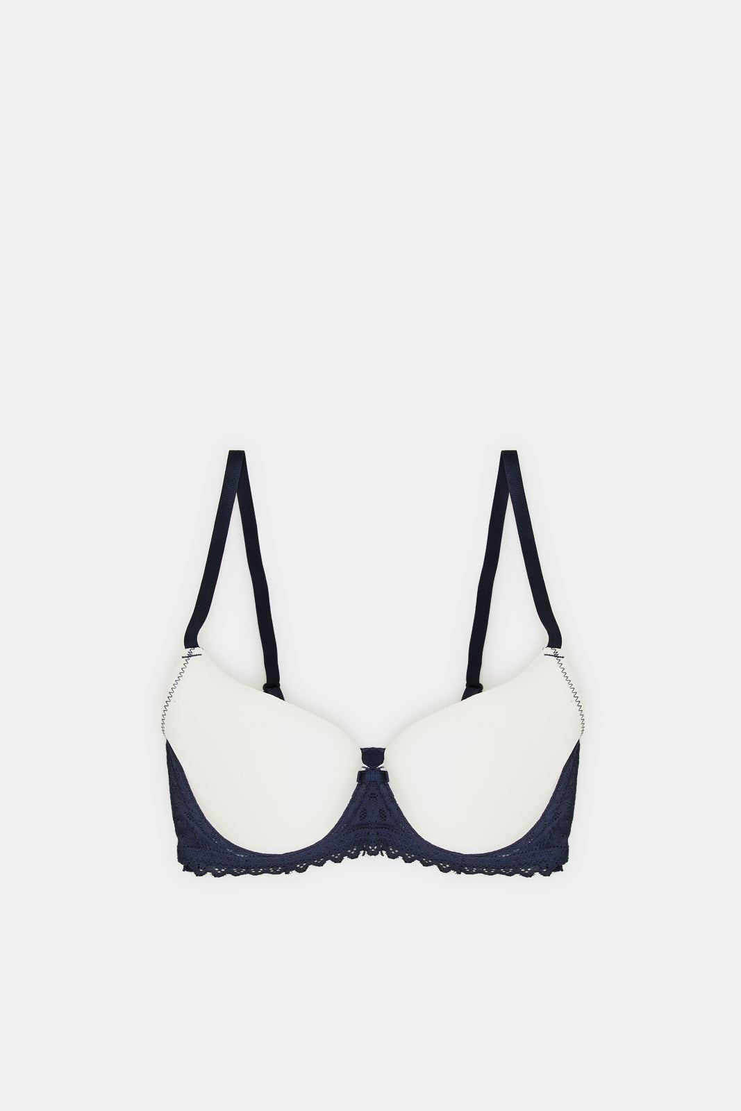 

Women Navy And Ivory Plunge Bras Set (Pack of 2)