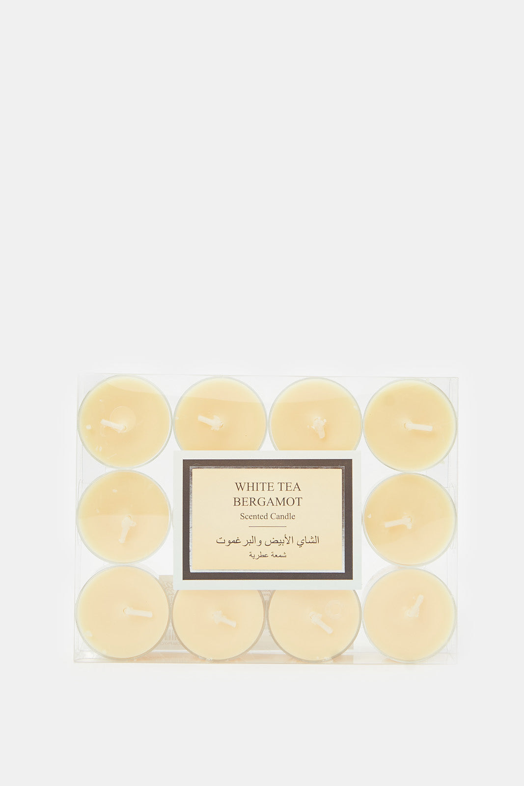 

White Tea And Bergamot T-Light Scented Candle Set (12 Piece)