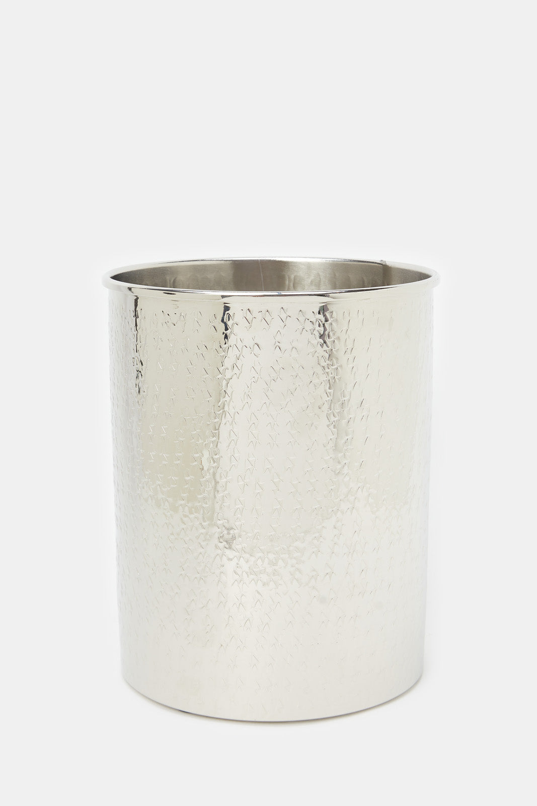 

Silver Embossed Waste Bin